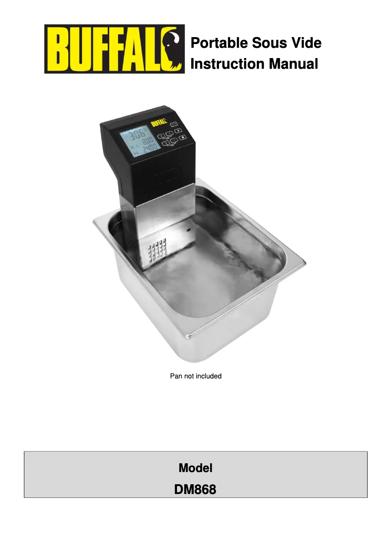 Image de la première page du manuel de l'appareil DM868