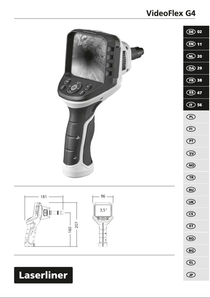 Page n°1 - Manuel utilisateur Laserliner VideoFlex G4 Duo