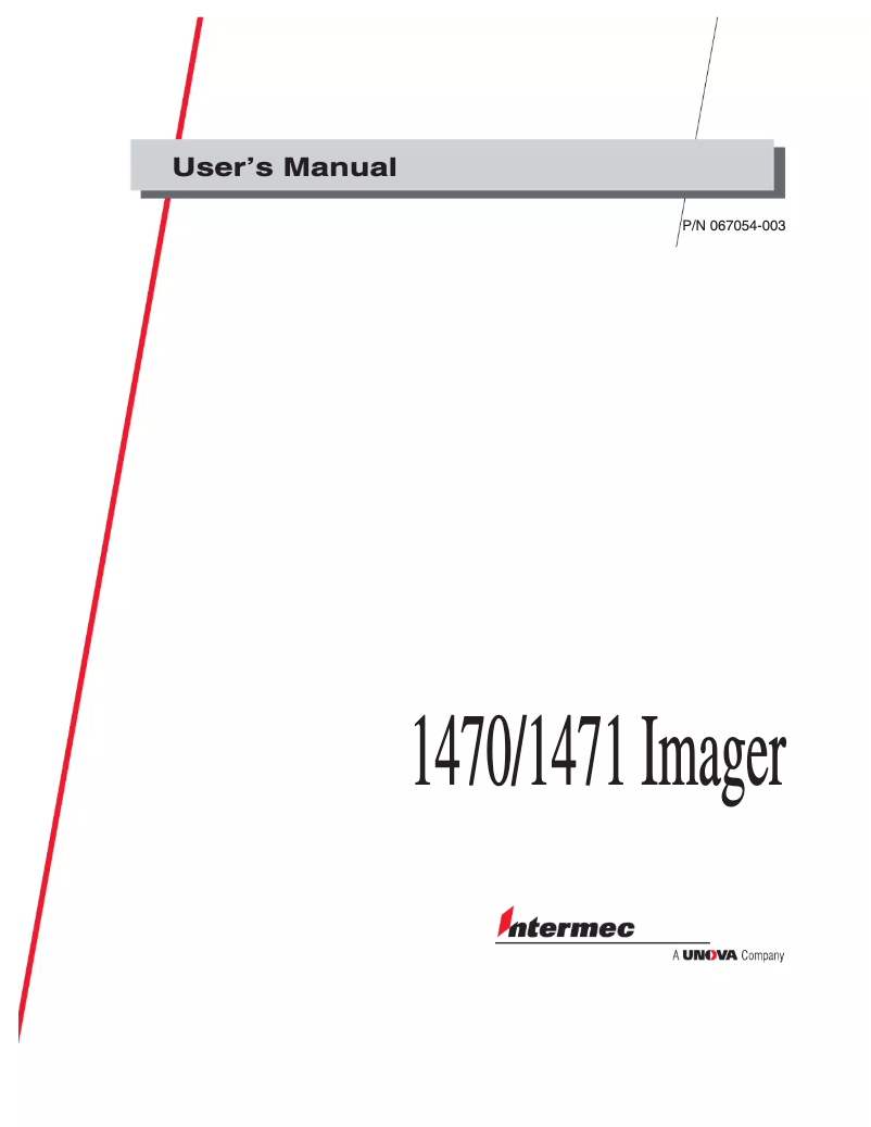 Image de la première page du manuel de l'appareil ScanImage 1470B