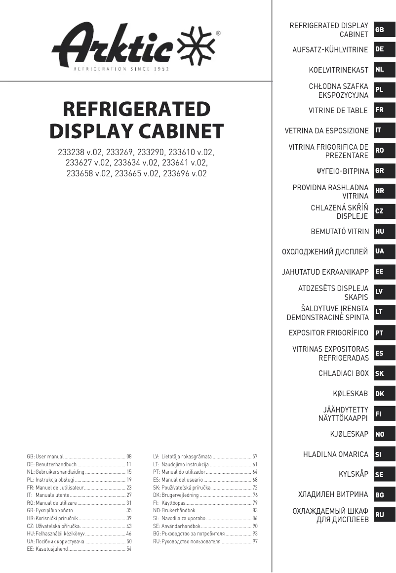 Page n°1 - Manuel utilisateur Arktic 233290