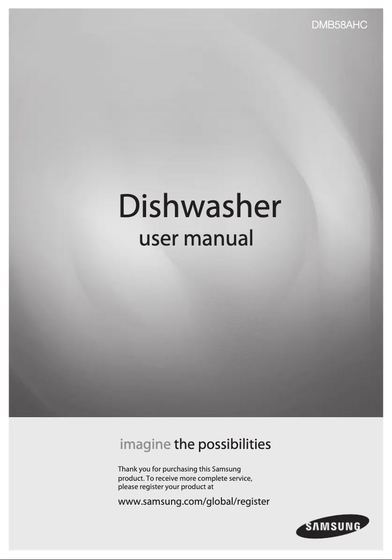 Page 1 de la notice Manuel utilisateur Samsung DMB58AHC