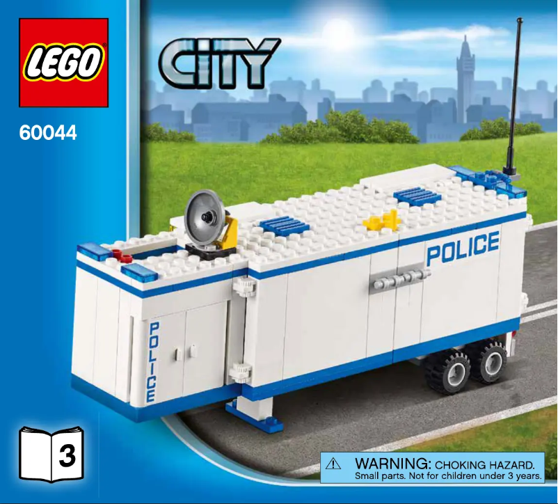 Page 1 de la notice Manuel utilisateur Lego City 60044