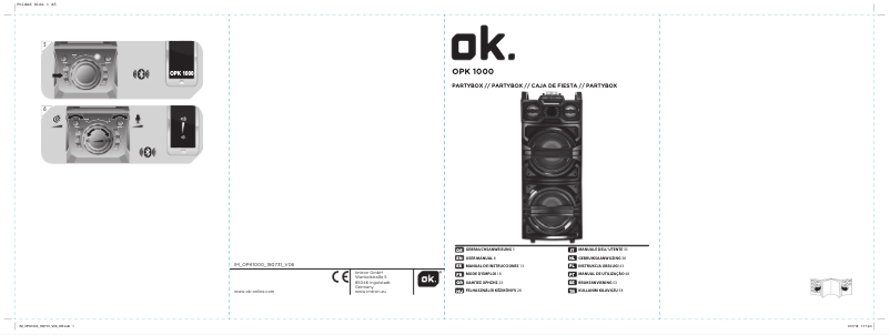 Page 1 de la notice Manuel utilisateur OK OPK 1000