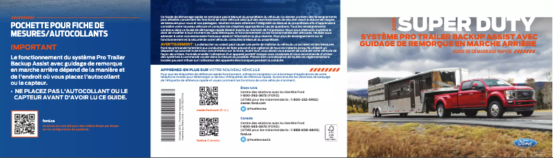 Page n°1 - Manuel utilisateur Ford F-550 (2020)