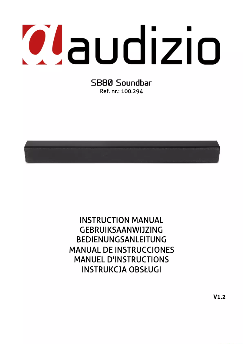 Image de la première page du manuel de l'appareil SB80
