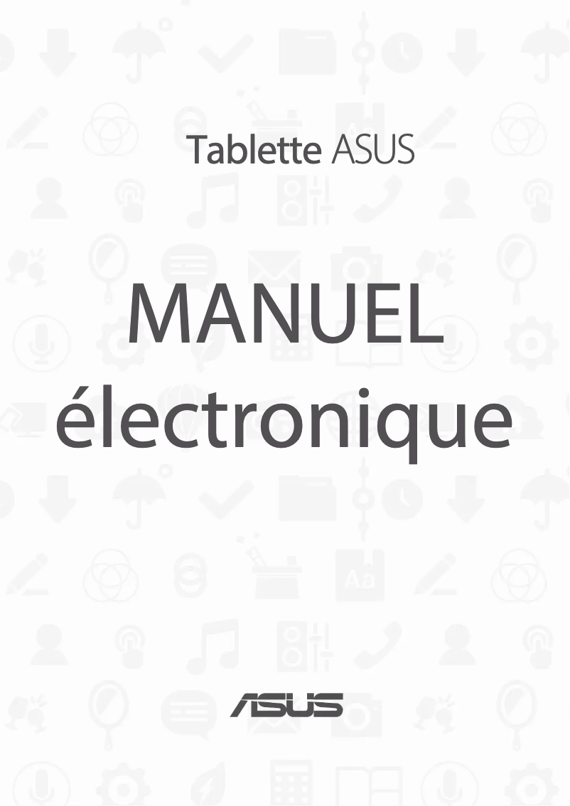 Page n°1 - Manuel utilisateur Asus ZenPad 10 Z300CG