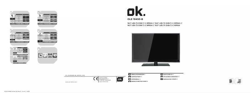 Page 1 de la notice Manuel utilisateur OK OLE 19450-B