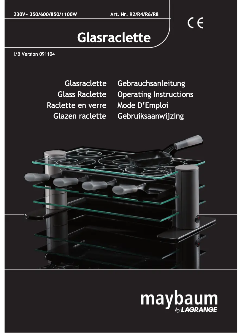 Page 1 de la notice Manuel utilisateur Efbe-Schott Premium R 8