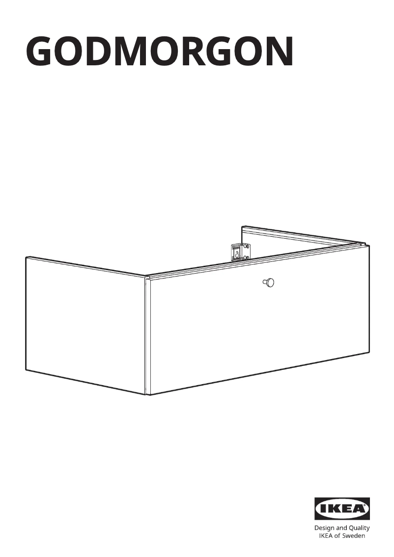 Page 1 de la notice Manuel utilisateur Ikea GODMORGON 904.927.53