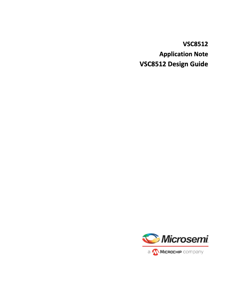 Página 1 del manual Manual de usuario Microchip VSC8512