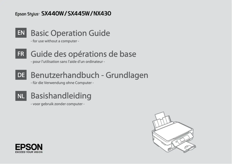 Page 1 de la notice Manuel utilisateur Epson Stylus NX430