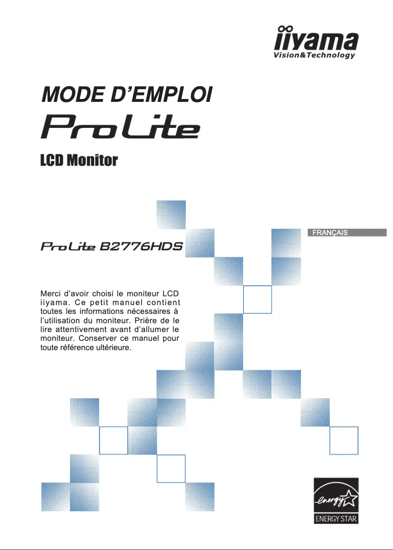 Página 1 del manual Manual de usuario Iiyama ProLite B2776HDS-W2