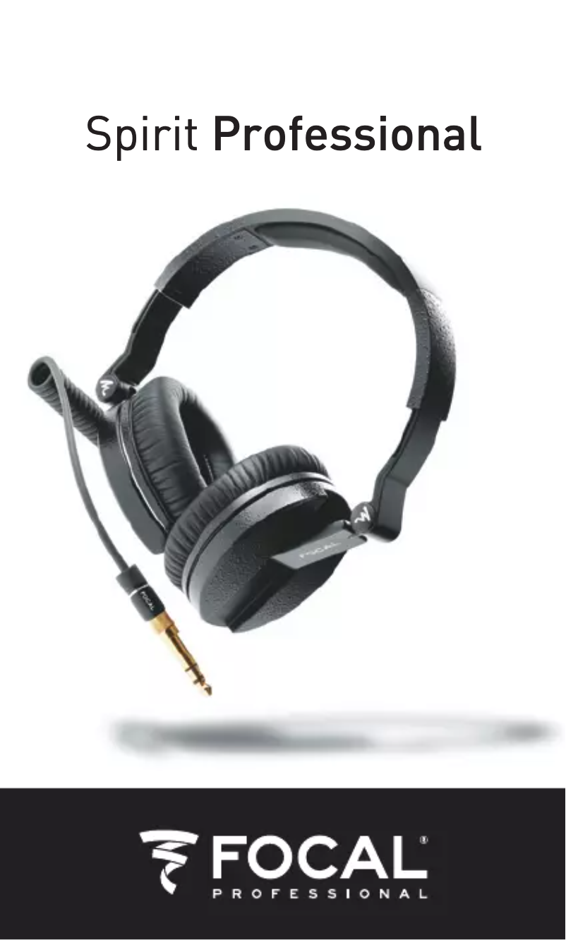 Image de la première page du manuel de l'appareil Spirit Professional