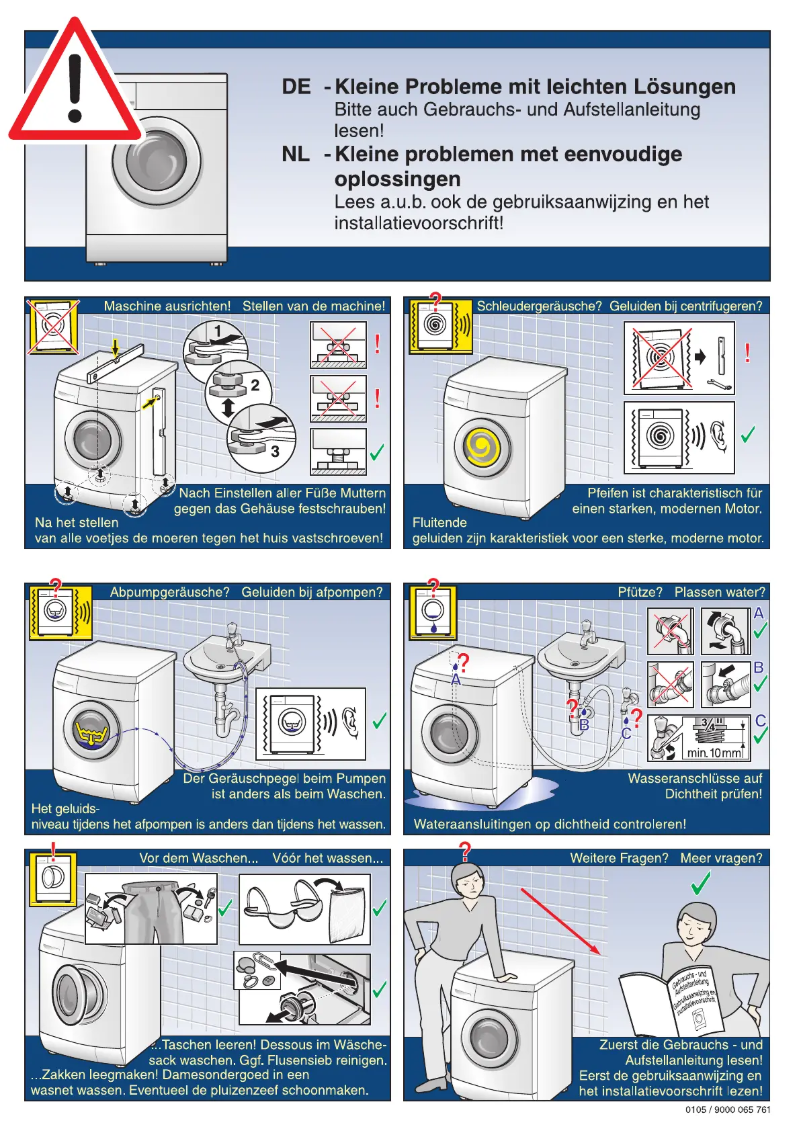 Page 1 de la notice Manuel utilisateur Siemens WM14E427EX