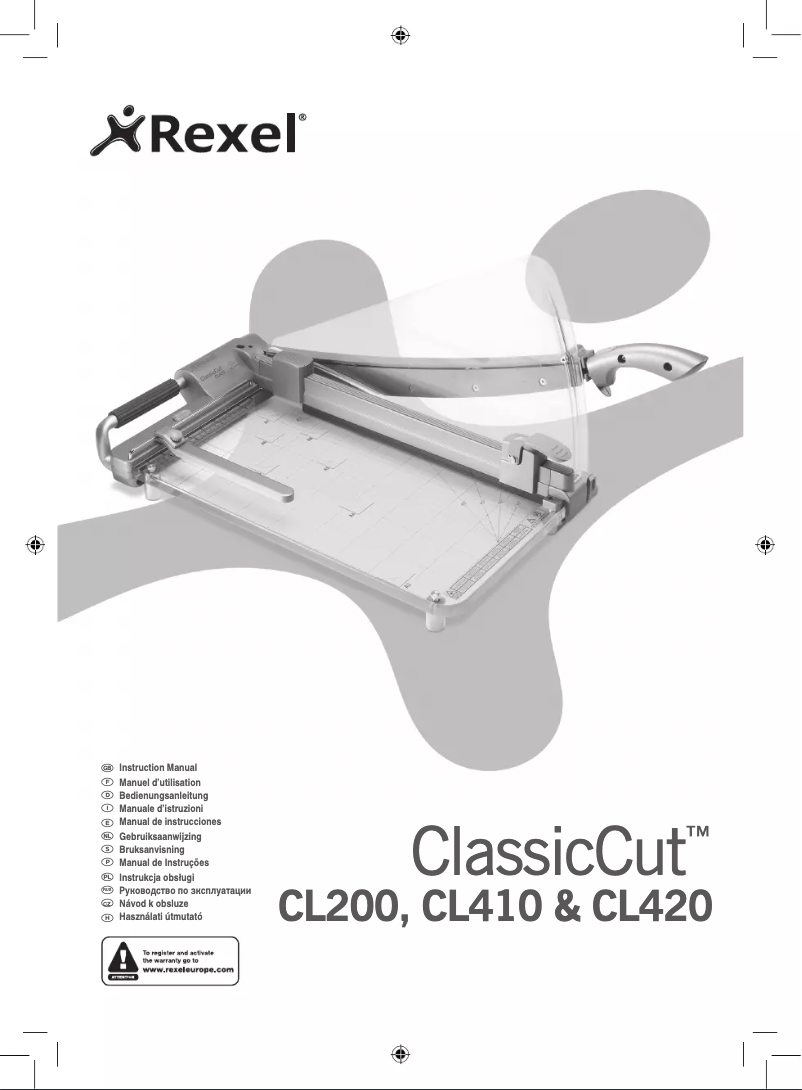 Página 1 del manual Manual de usuario Rexel ClassicCut CL200