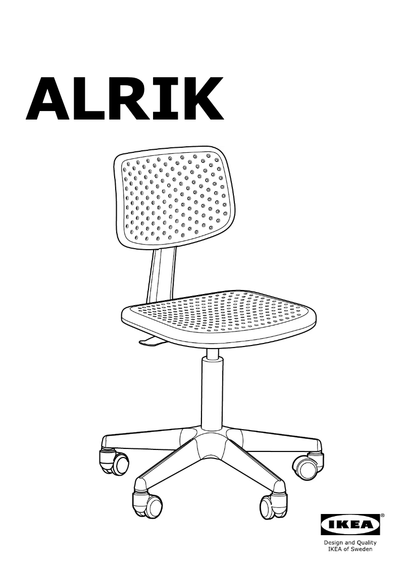 Page 1 de la notice Manuel utilisateur Ikea ALRIK