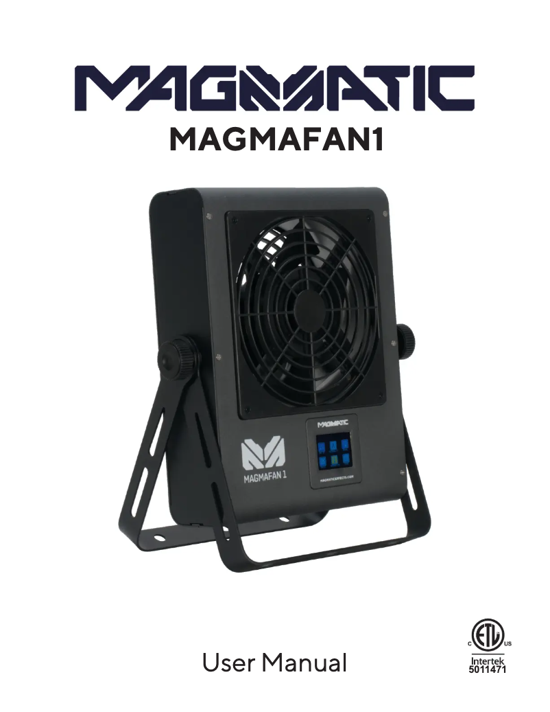 Page n°1 - Manuel utilisateur Magmatic MAGMAFAN 1