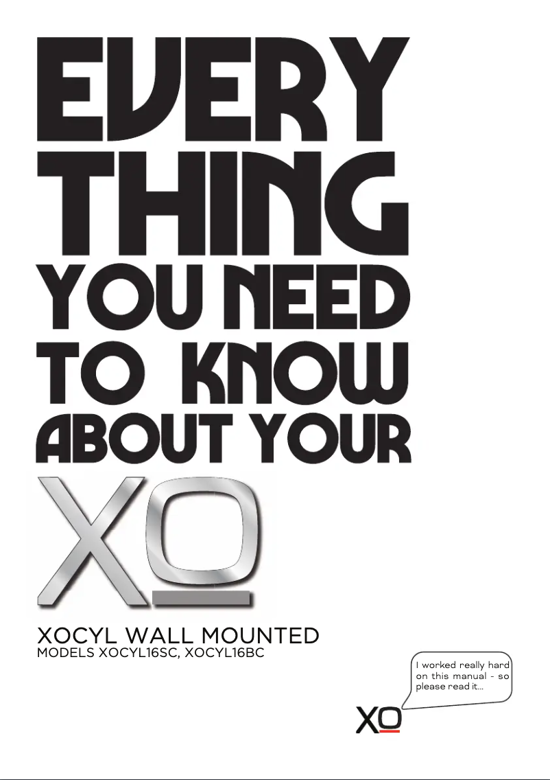 Page n°1 - Manuel utilisateur XO XOCYL16SC