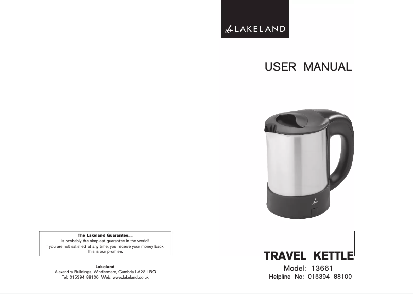 Page n°1 - Manuel utilisateur Lakeland 13661