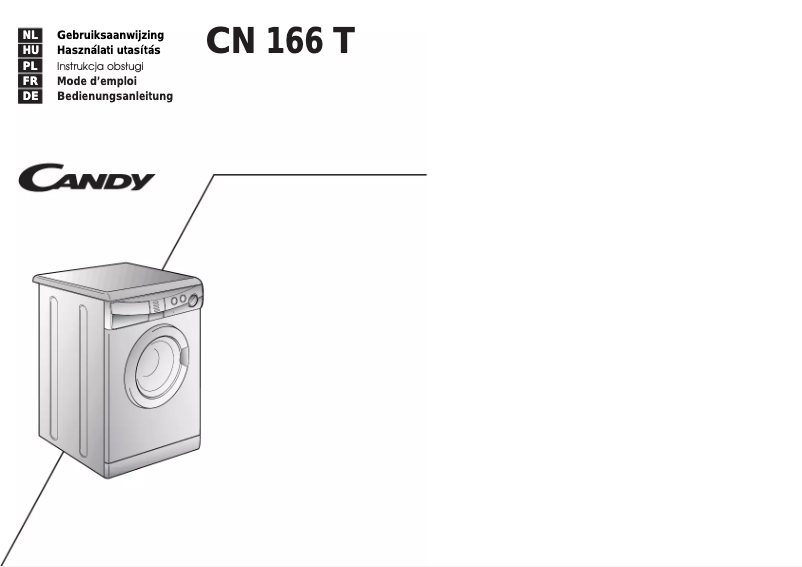 Page n°1 - Manuel utilisateur Candy CN166T-40S