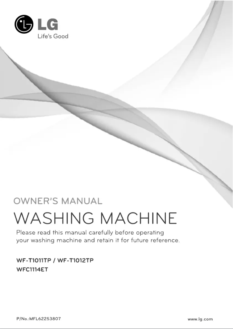 Página 1 del manual Manual de usuario LG WFC1114ET
