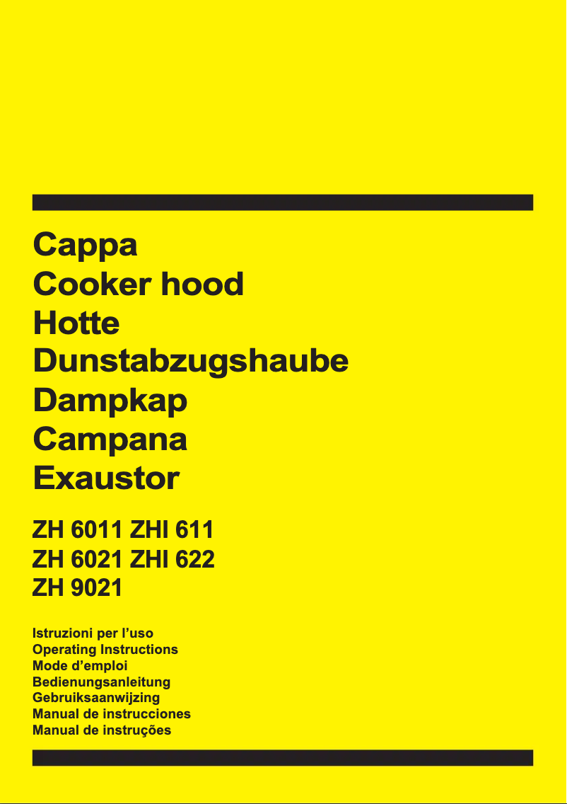 Page n°1 - Manuel utilisateur Zanussi ZH6011W