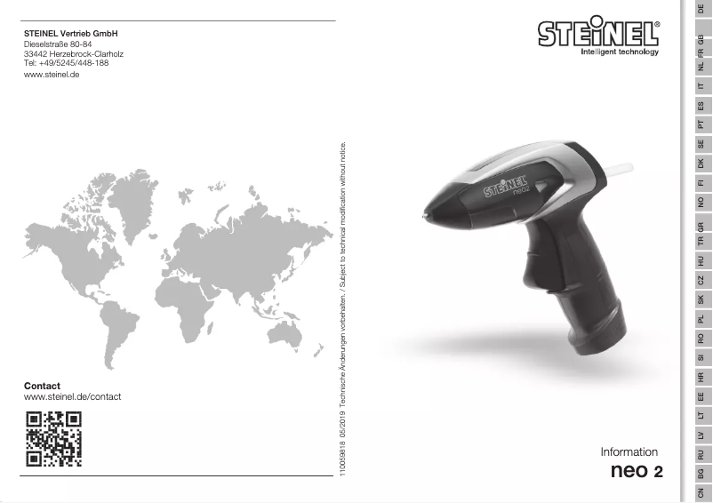 Page 1 de la notice Manuel utilisateur Steinel neo2