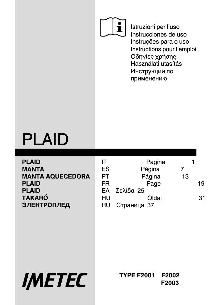 Página 1 del manual Manual de usuario Imetec 16116