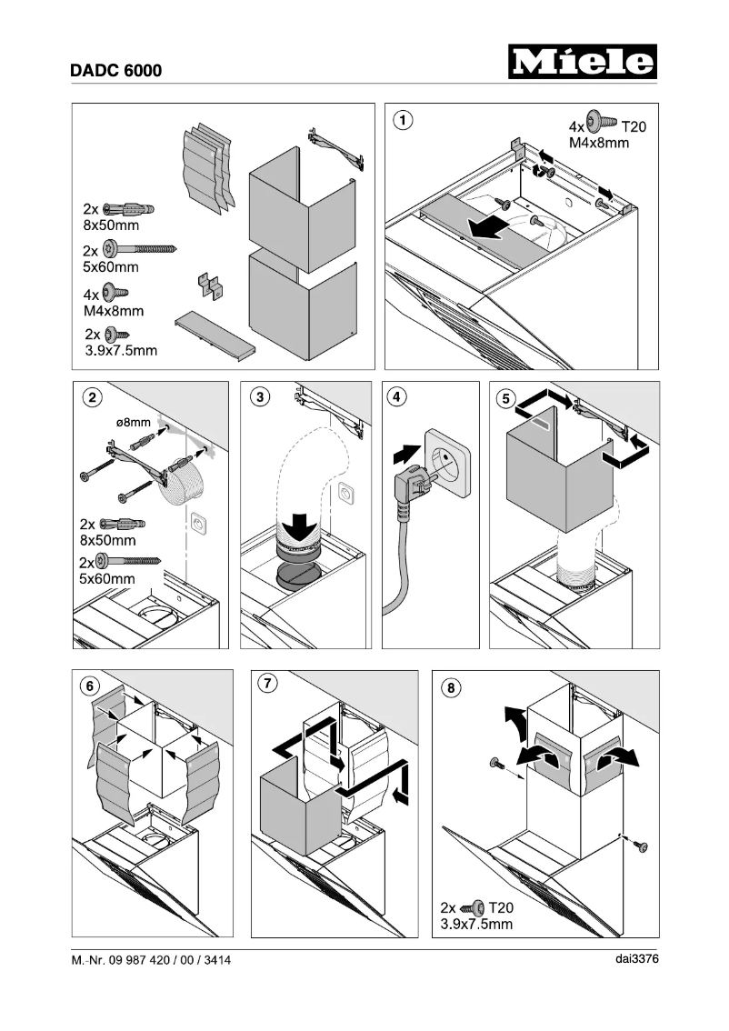 Image de la première page du manuel de l'appareil DADC 6000 BRWS