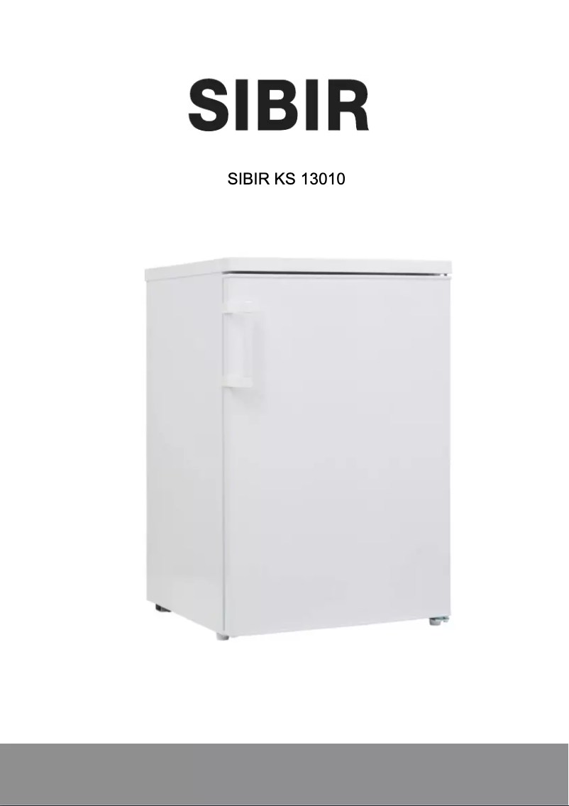 Page 1 de la notice Manuel utilisateur SIBIR KS 13010 E