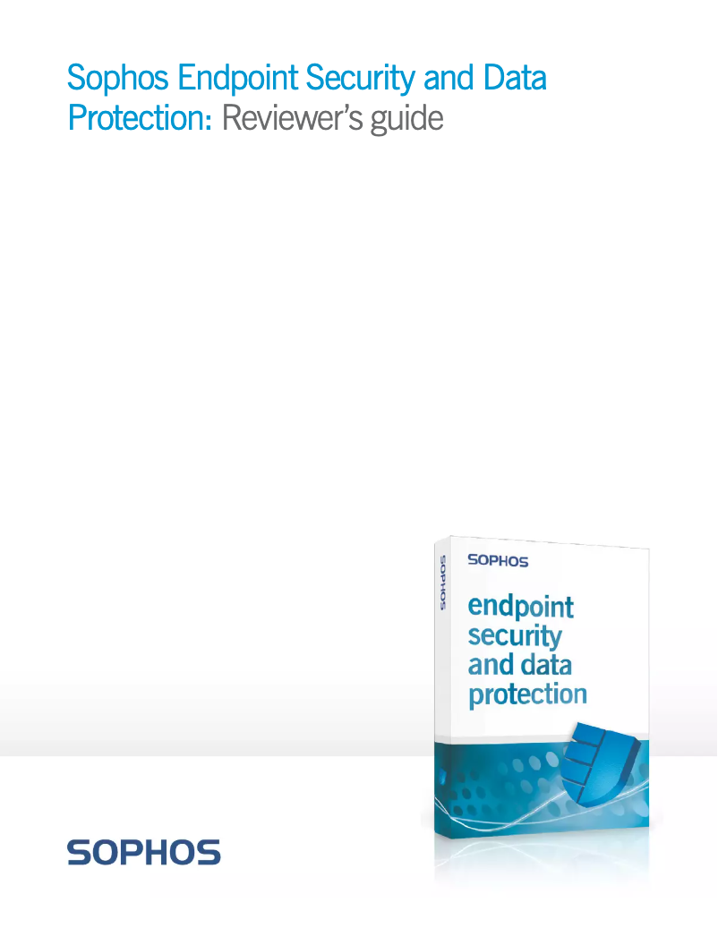 Page n°1 - Manuel utilisateur Sophos Endpoint Security & Data Protection