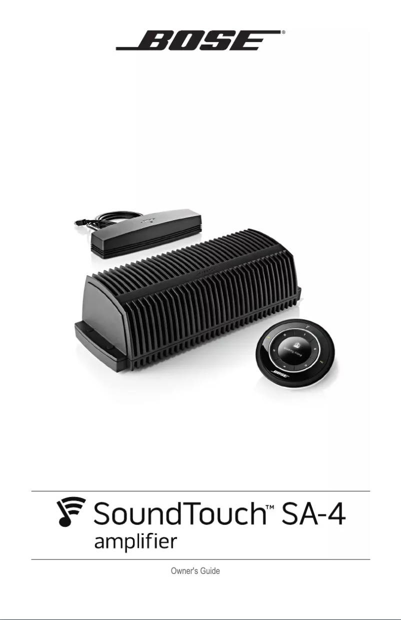 Page n°1 - Manuel utilisateur Bose SoundTouch SA4