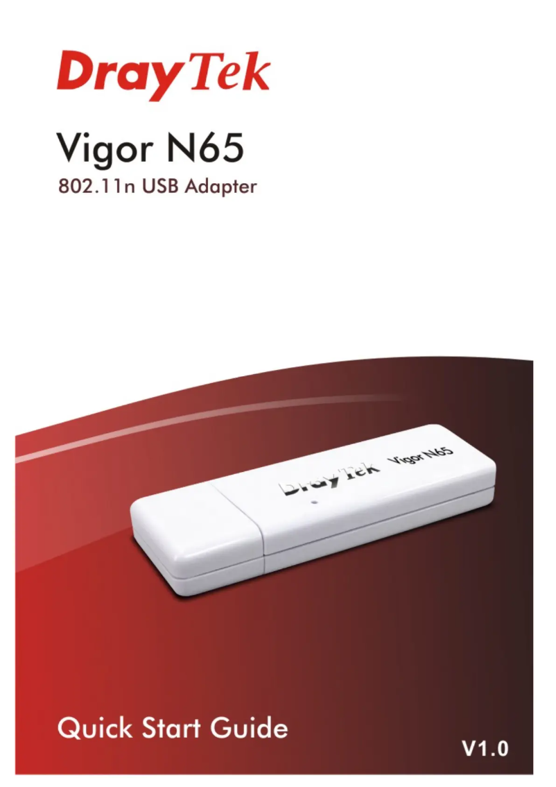 Página 1 del manual Guía de inicio rápido Draytek Vigor N65