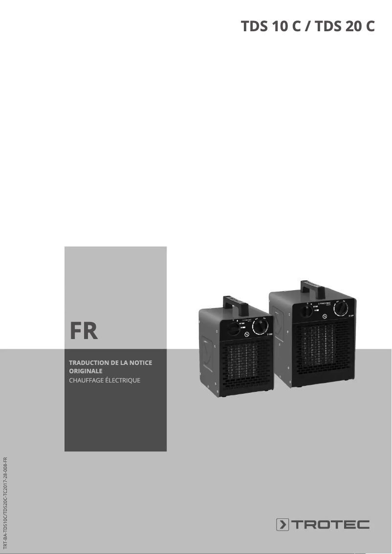 Image de la première page du manuel de l'appareil TDS 10 C