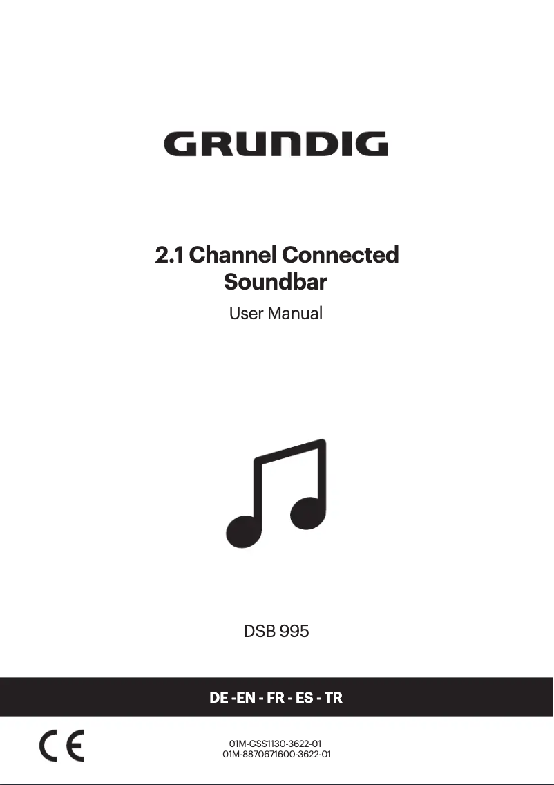 Page 1 de la notice Manuel utilisateur Grundig DSB 995