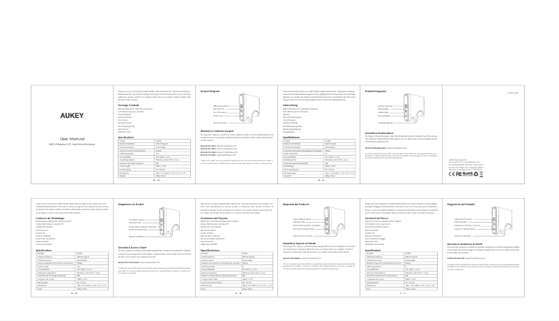 Imagen de la primera página del manual del dispositivo DS-B01