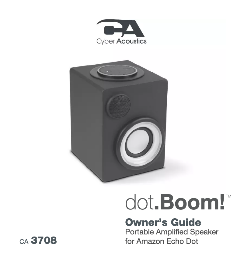 Página 1 del manual Manual de usuario Cyber Acoustics CA-3708