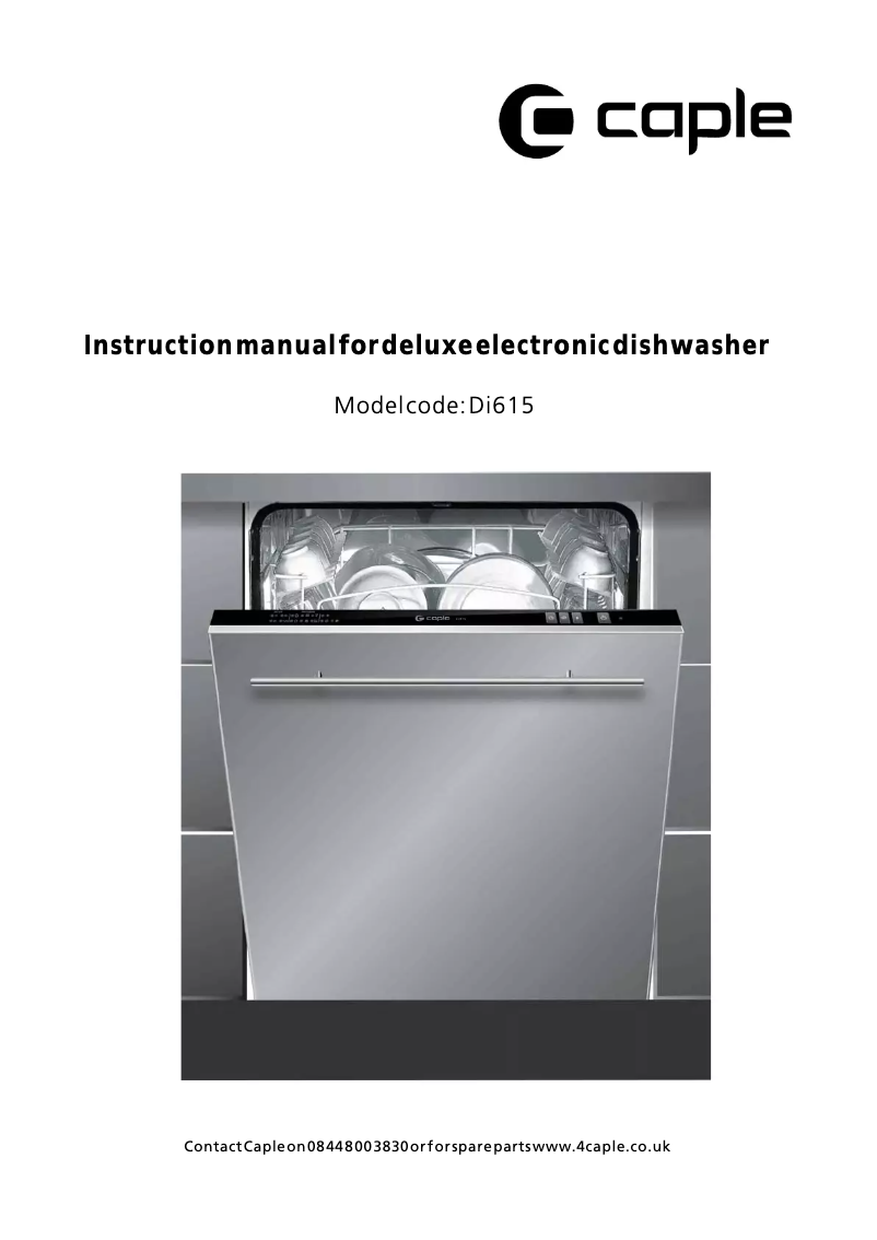 Page 1 de la notice Manuel utilisateur Caple Di615