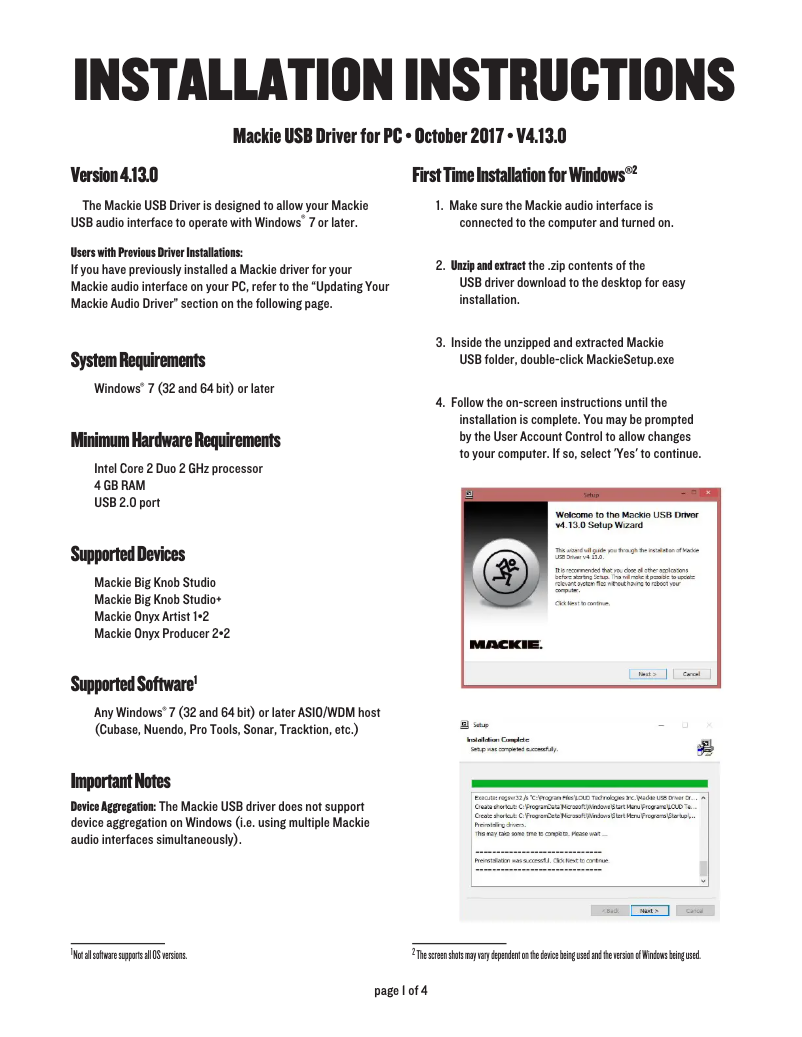 Image de la première page du manuel de l'appareil Onyx Producer 2.2
