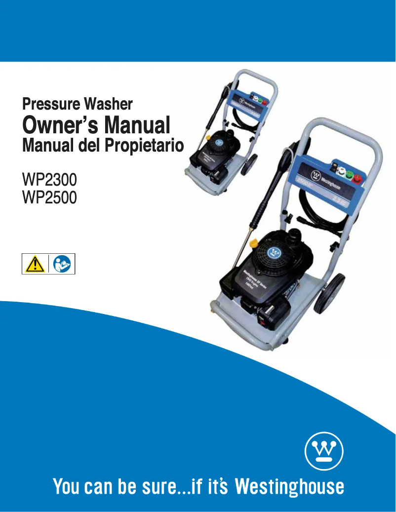 Página 1 del manual Manual de usuario Westinghouse WP2500