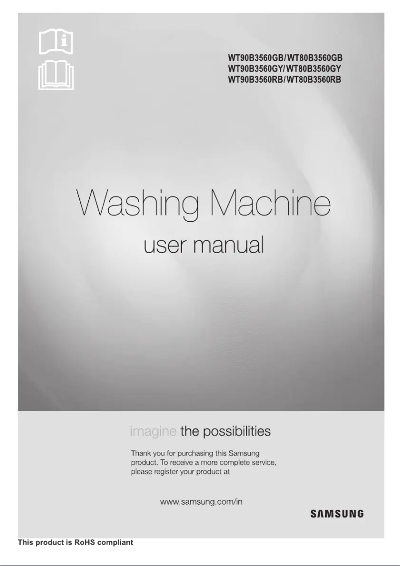 Image de la première page du manuel de l'appareil WT90B3560GY