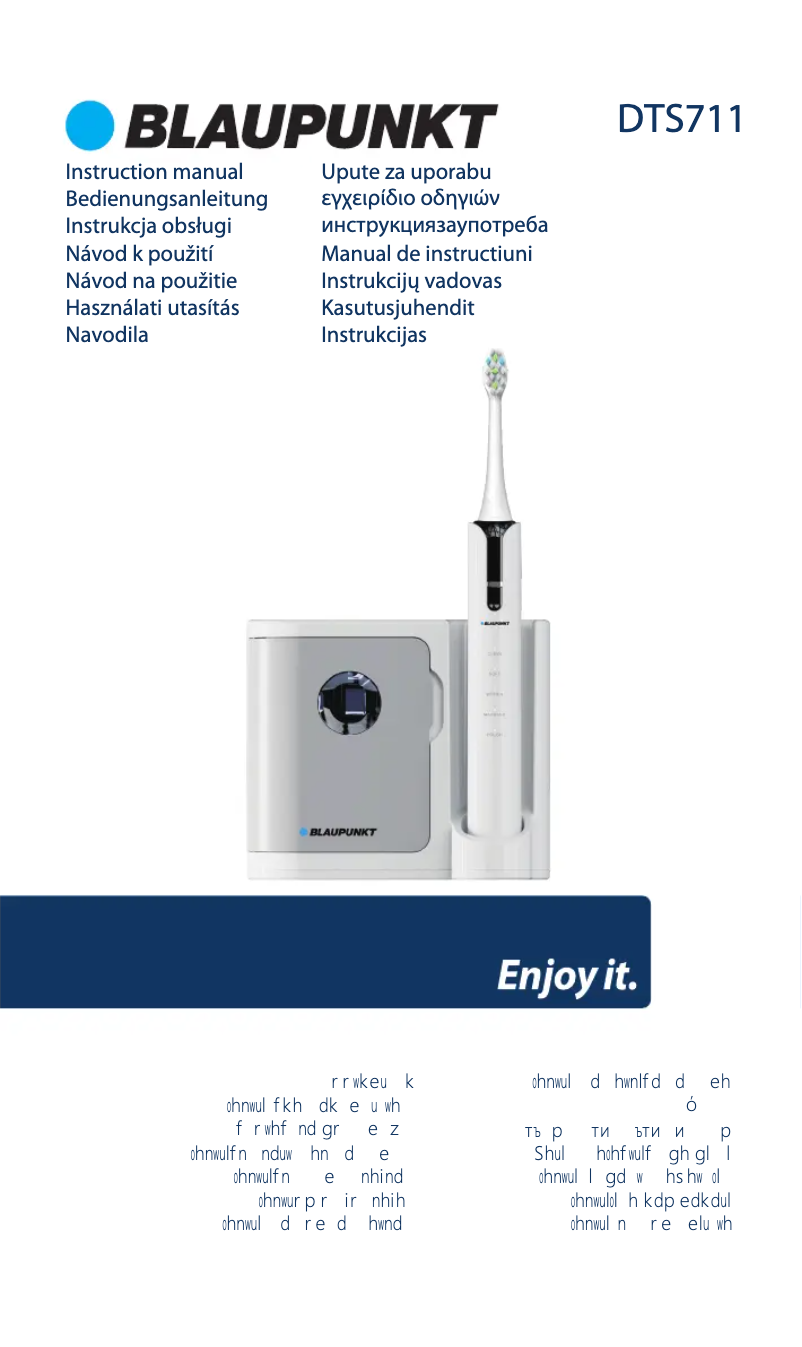 Page n°1 - Manuel utilisateur Blaupunkt DTS711