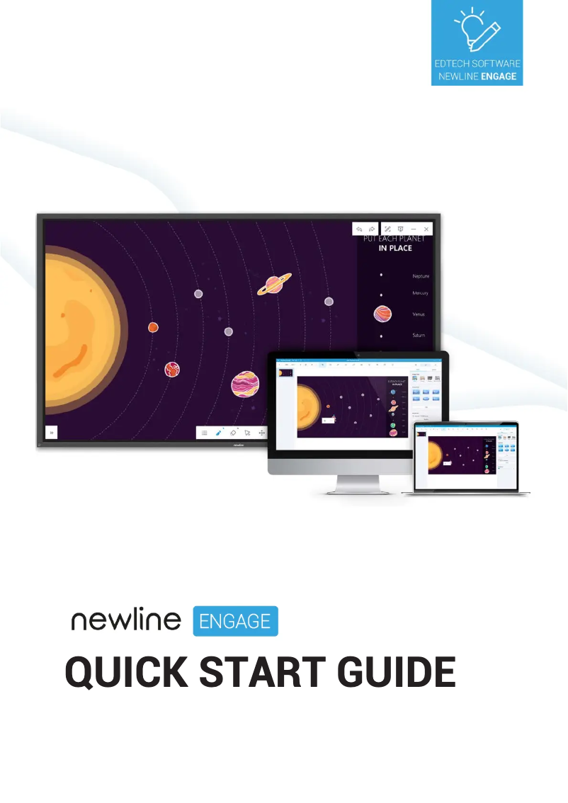 Page n°1 - Guide de démarrage rapide Newline Engage Desktop