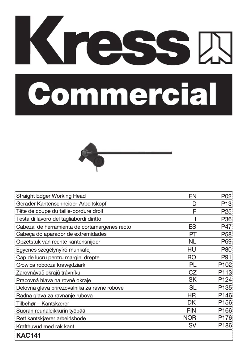 Image de la première page du manuel de l'appareil KAC141