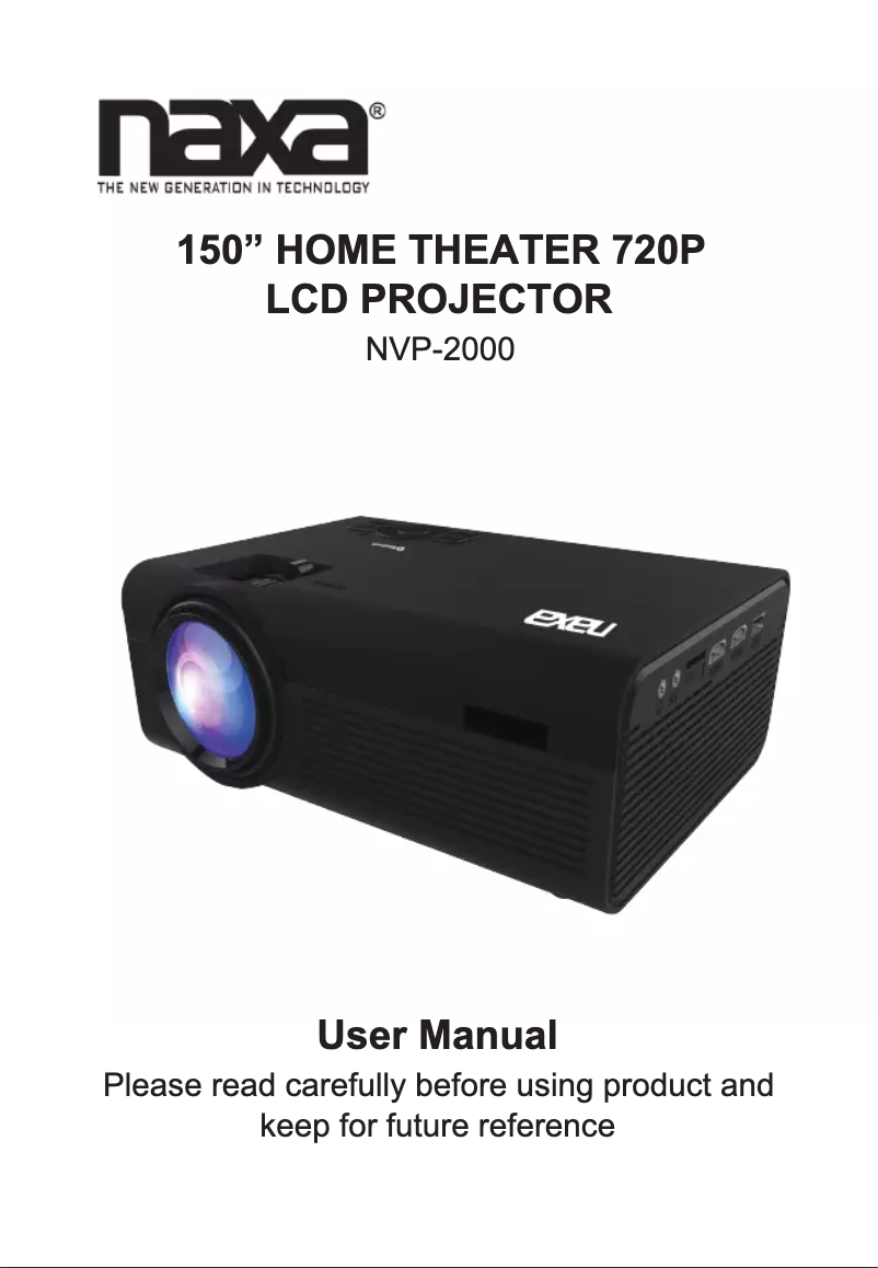 Página 1 del manual Manual de usuario Naxa NVP-2000