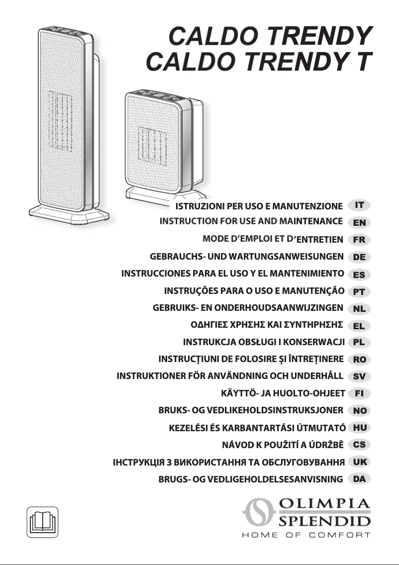 Page 1 de la notice Manuel utilisateur Olimpia Splendid Caldo Trendy T