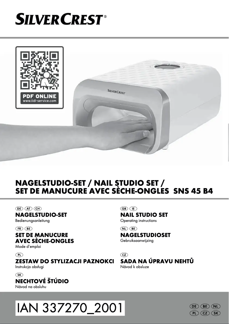Image de la première page du manuel de l'appareil SNS 45 B4