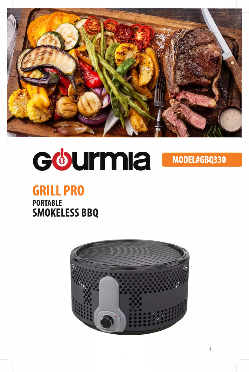 Page n°1 - Manuel utilisateur Gourmia GBQ330