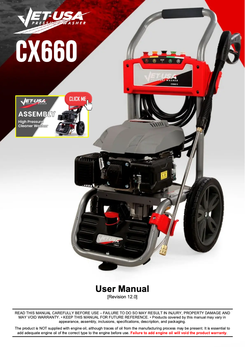 Page n°1 - Manuel utilisateur Jet-USA CX660