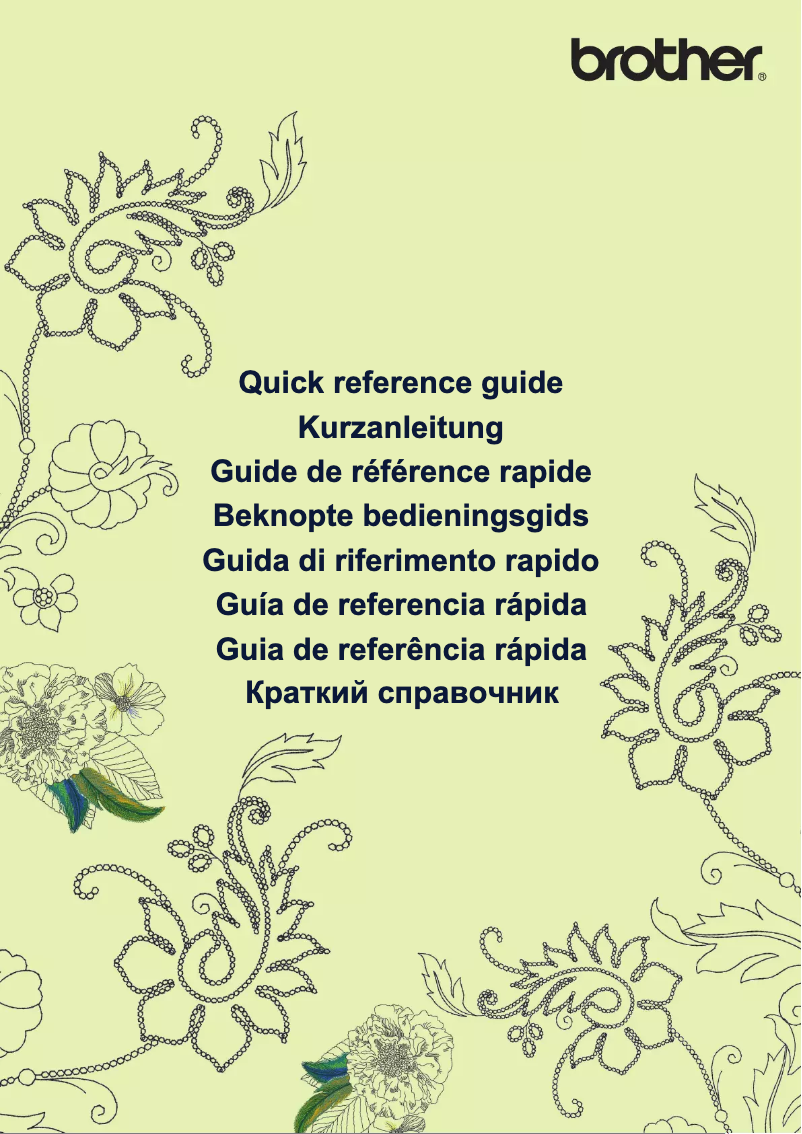 Page n°1 - Manuel utilisateur Brother Innov-is V3 SE